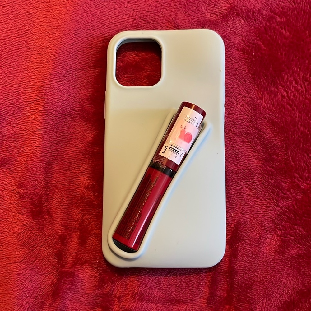 Cream Phone Case Silicone Minimalist Design